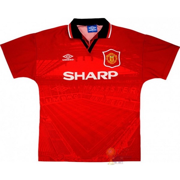 Calcio Maglie Home Maglia Manchester United Stile rétro 1994 1996 Rosso